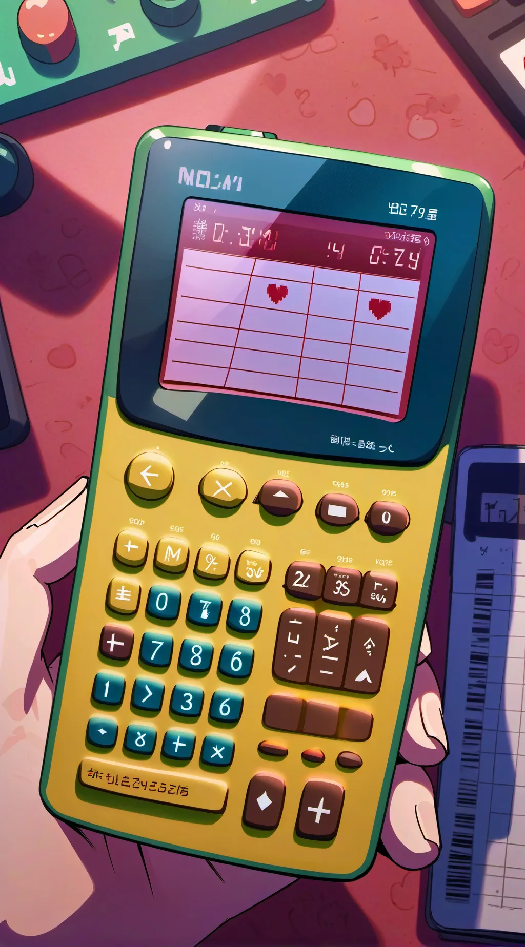 ai character: Love test/love % background