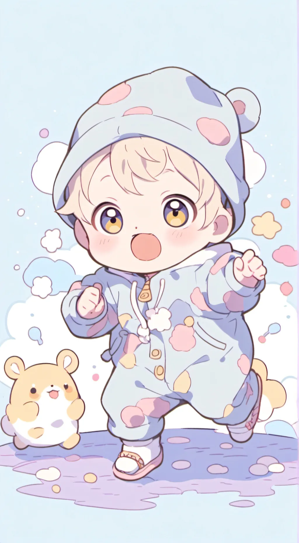 ai character: baby background