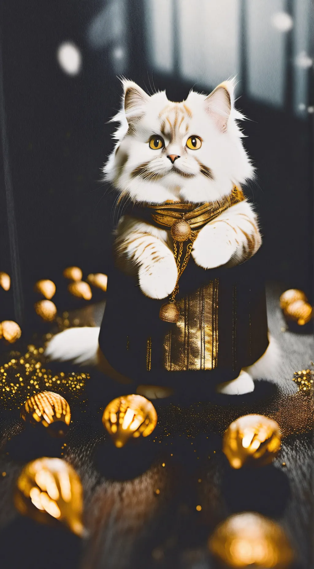 ai character: Cat Ice Cream background