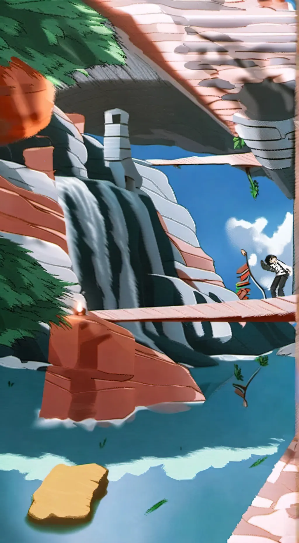 ai character: School movie background