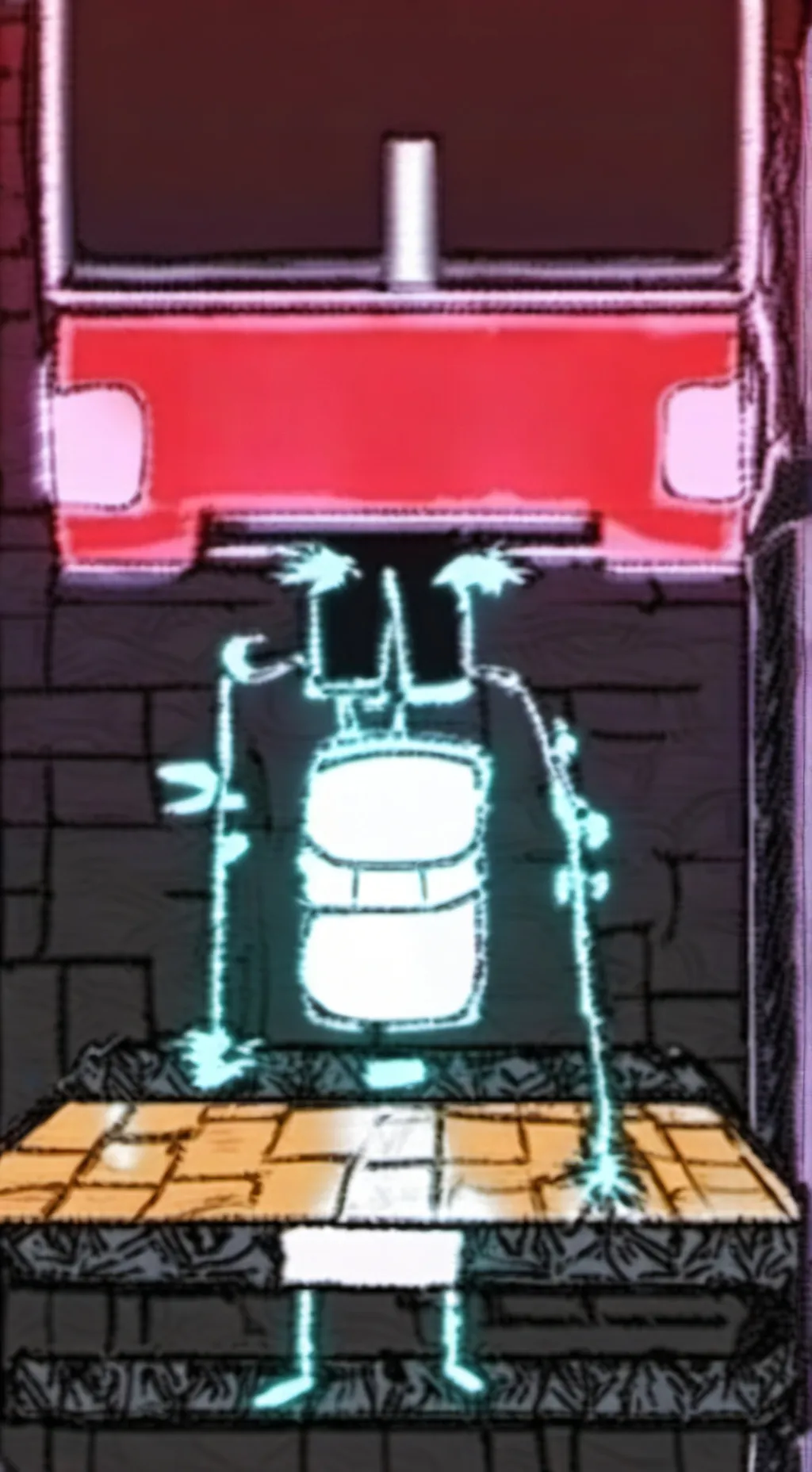 ai character: Titan tv man background