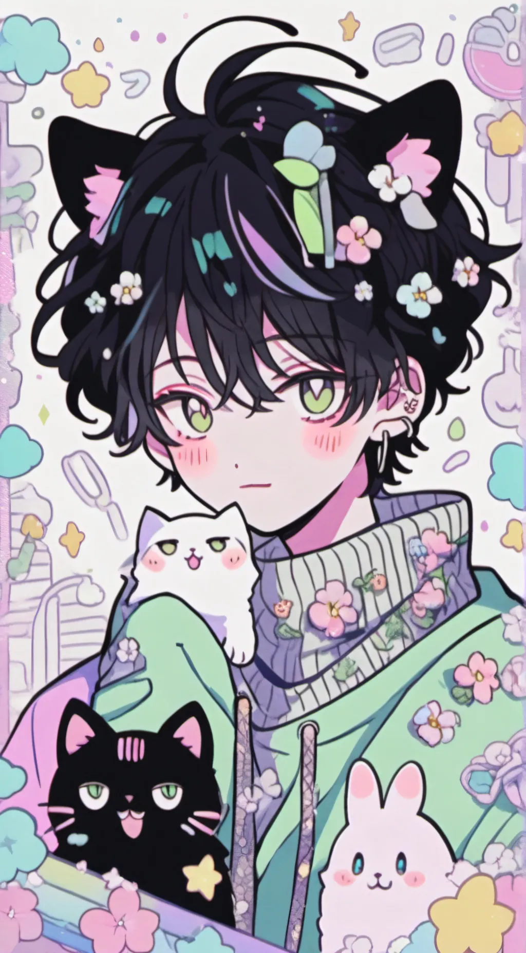 ai character: heat background