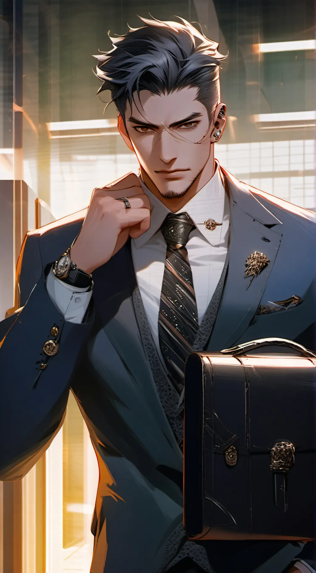 ai character: The Demanding CEO background