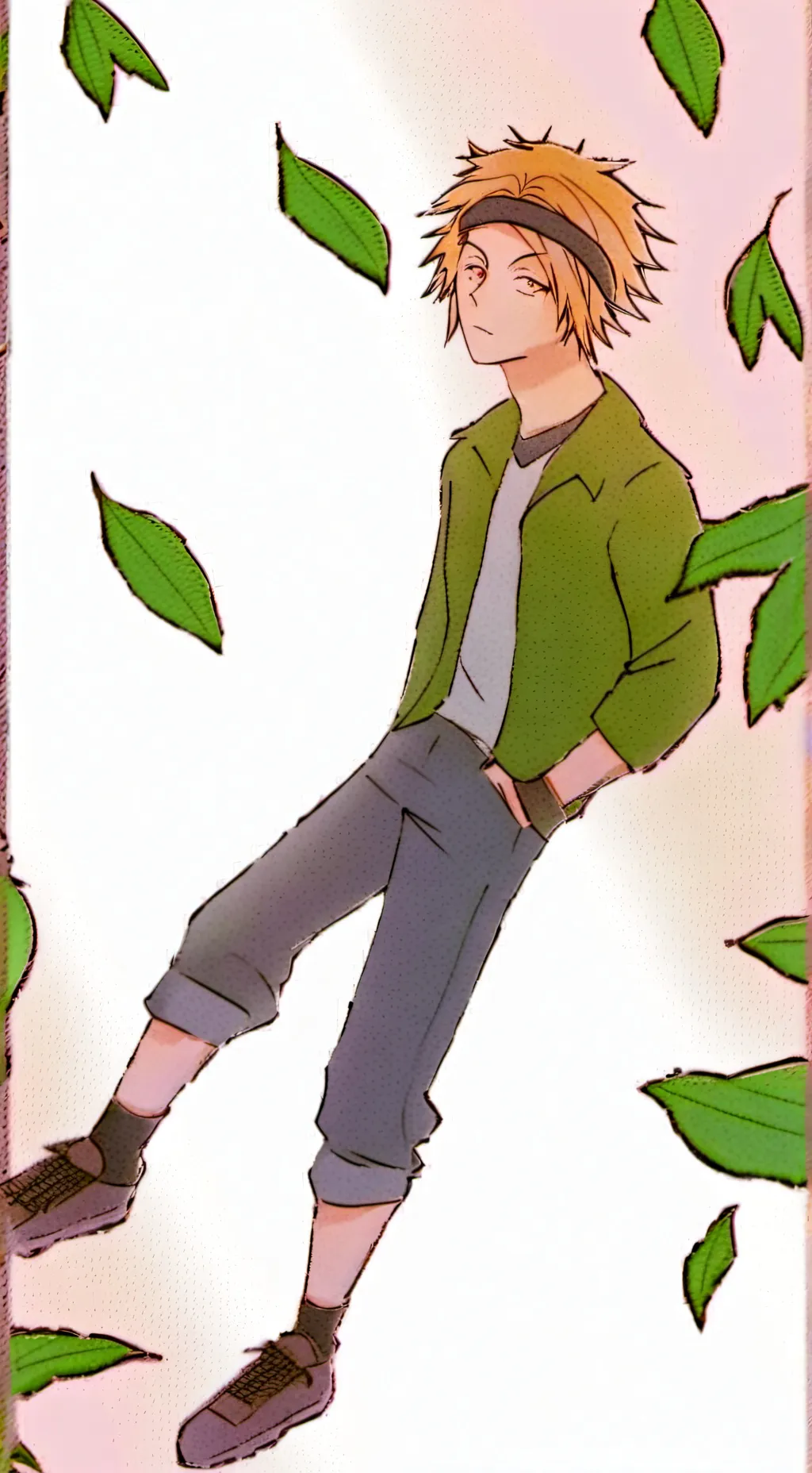 ai character: Denki Kaminari background