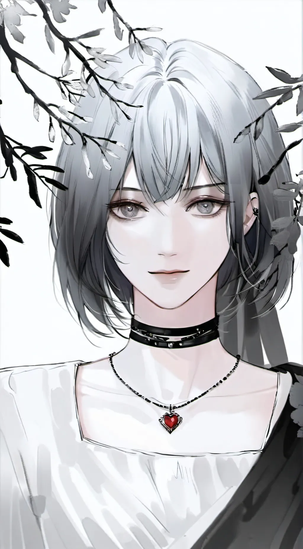 ai character: luz y oscuridad background