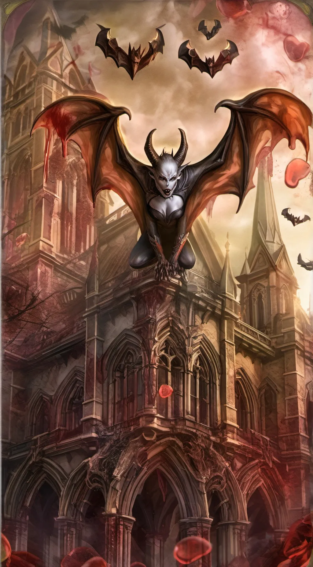 ai character: Vampire Queen background