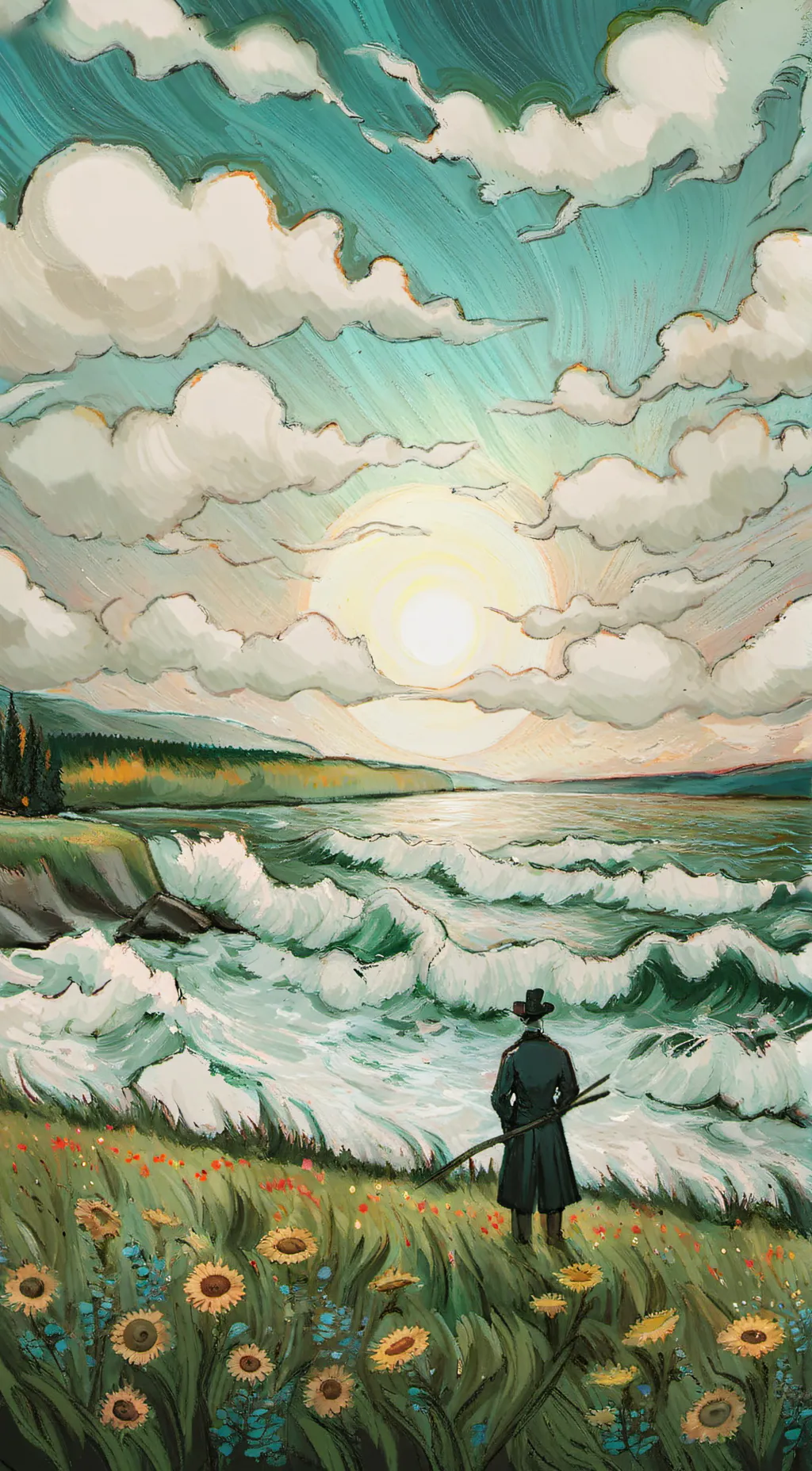 ai character: My friends/I react background