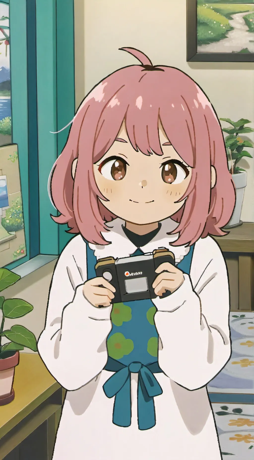 ai character: BakuAnimalCrossing background