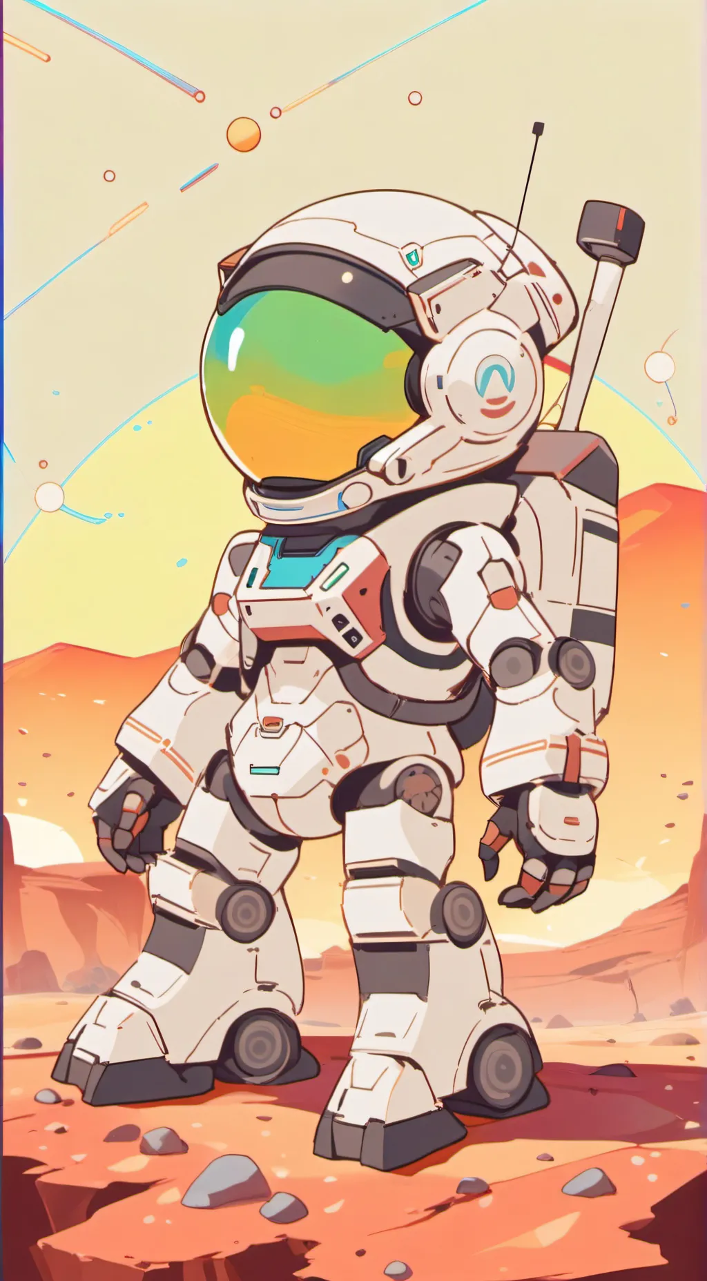 ai character: Mars Rover background