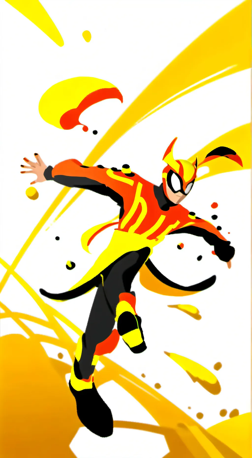 ai character: Firey x coiny background