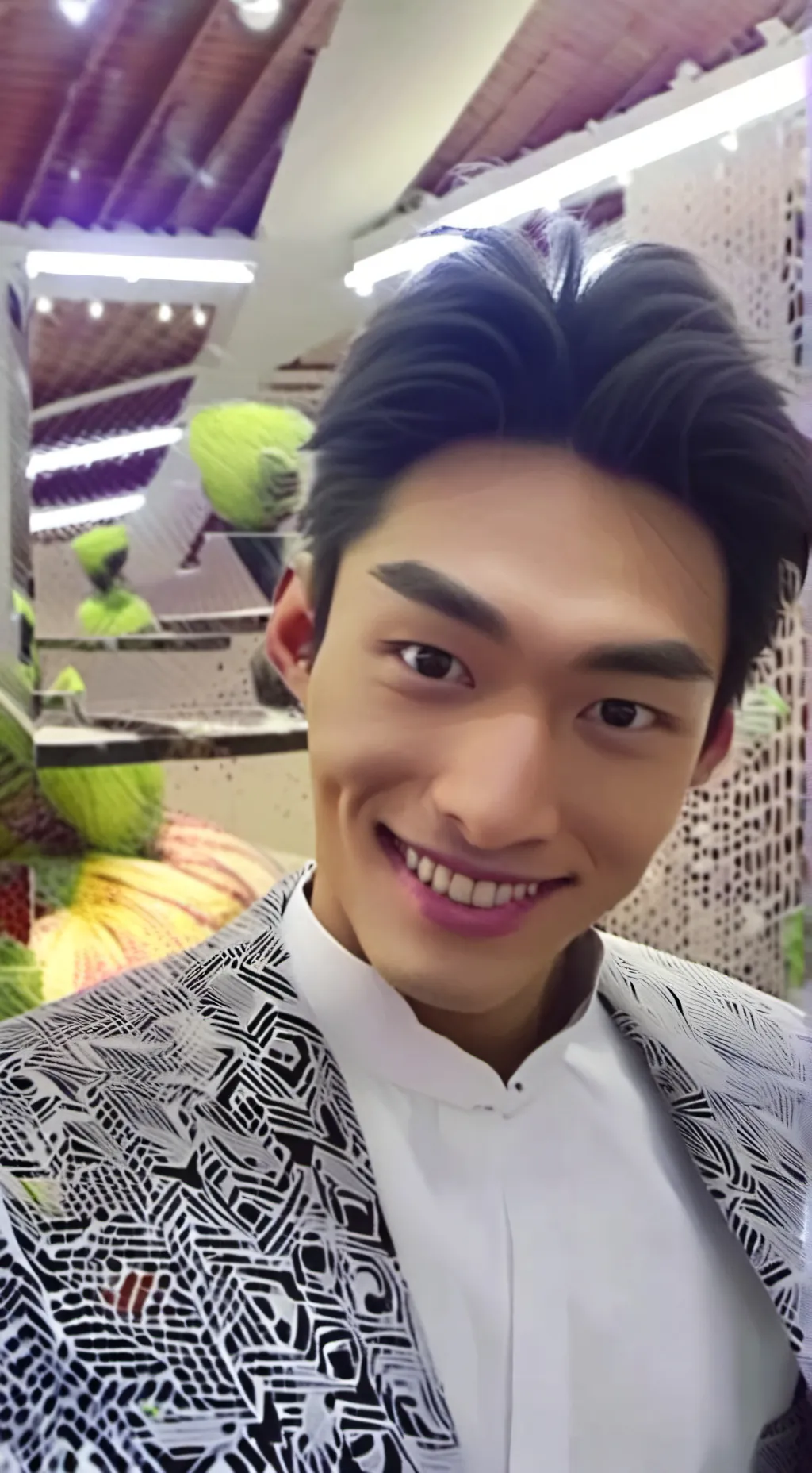 ai character: funeral de curly background