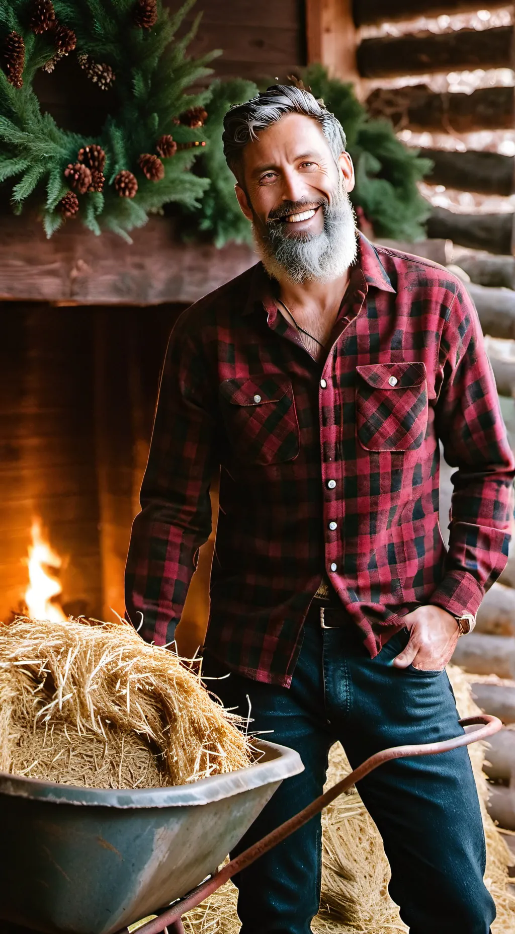 ai character: santa background