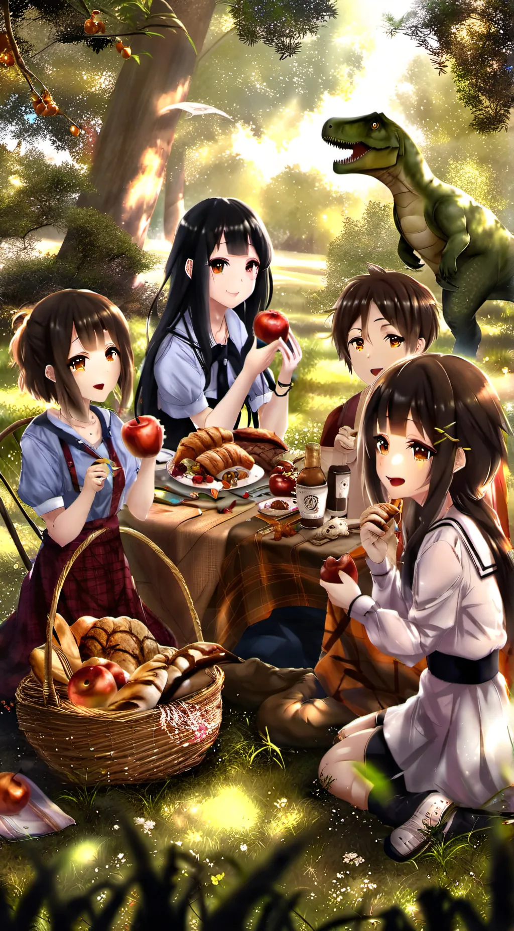 ai character:  herbivore hybrid background