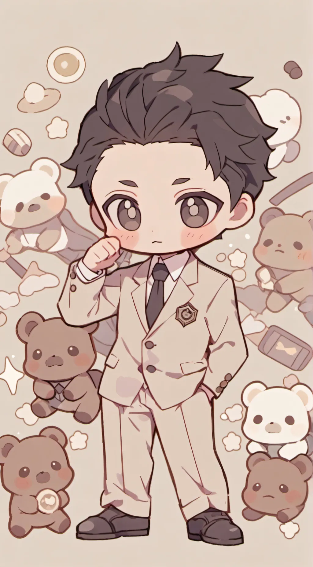 ai character: H!tler background