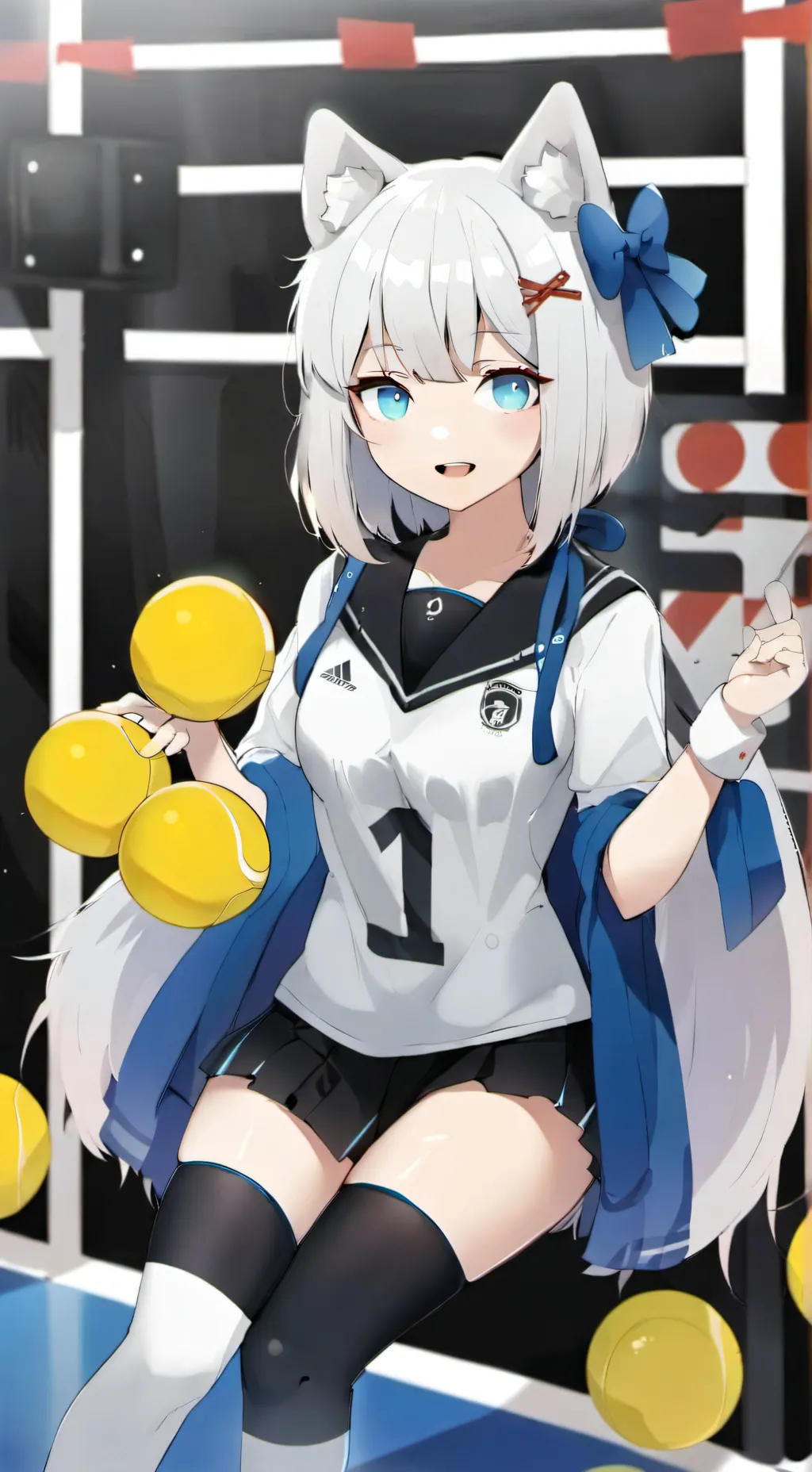 ai character: winter background