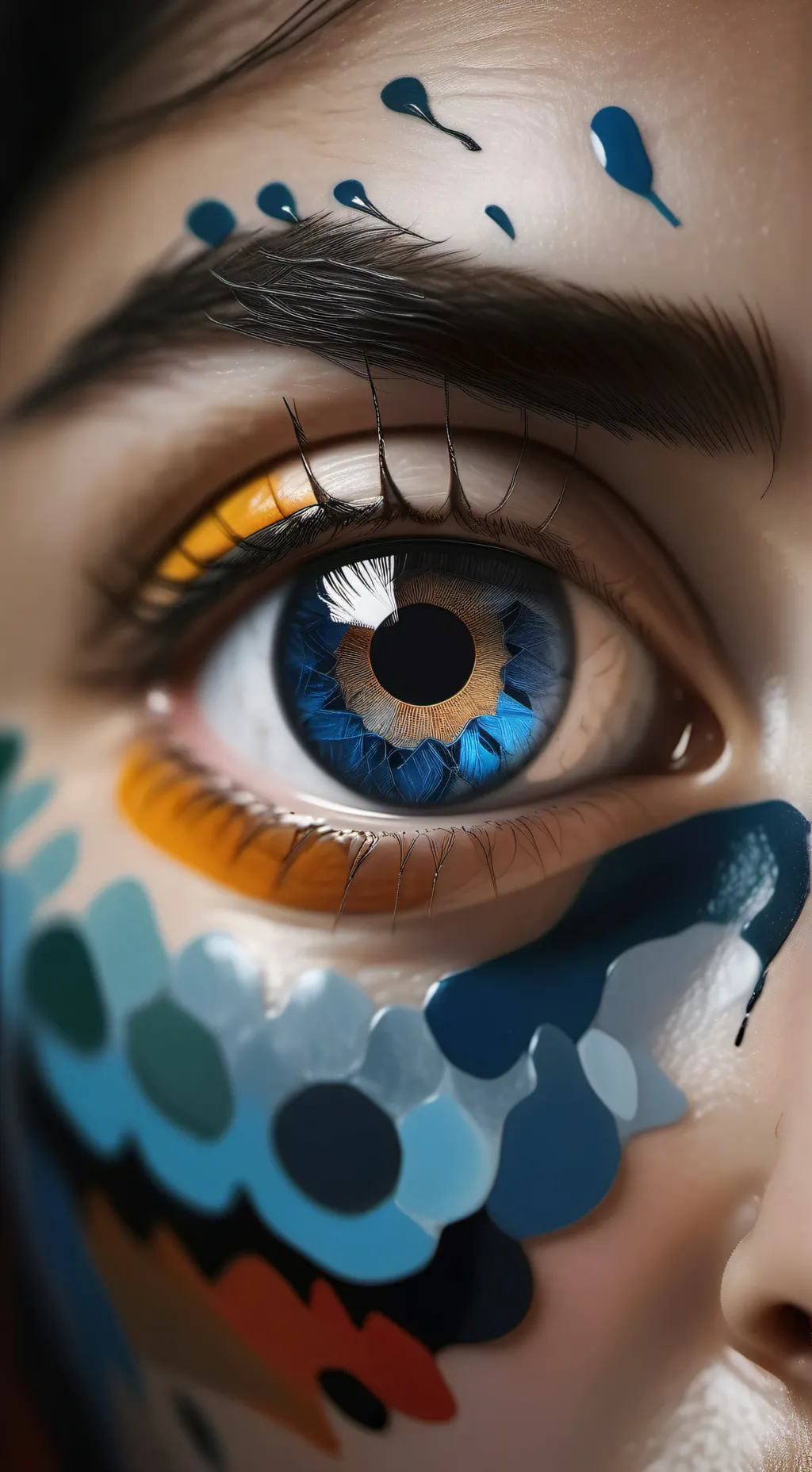 ai character: Eye colors background