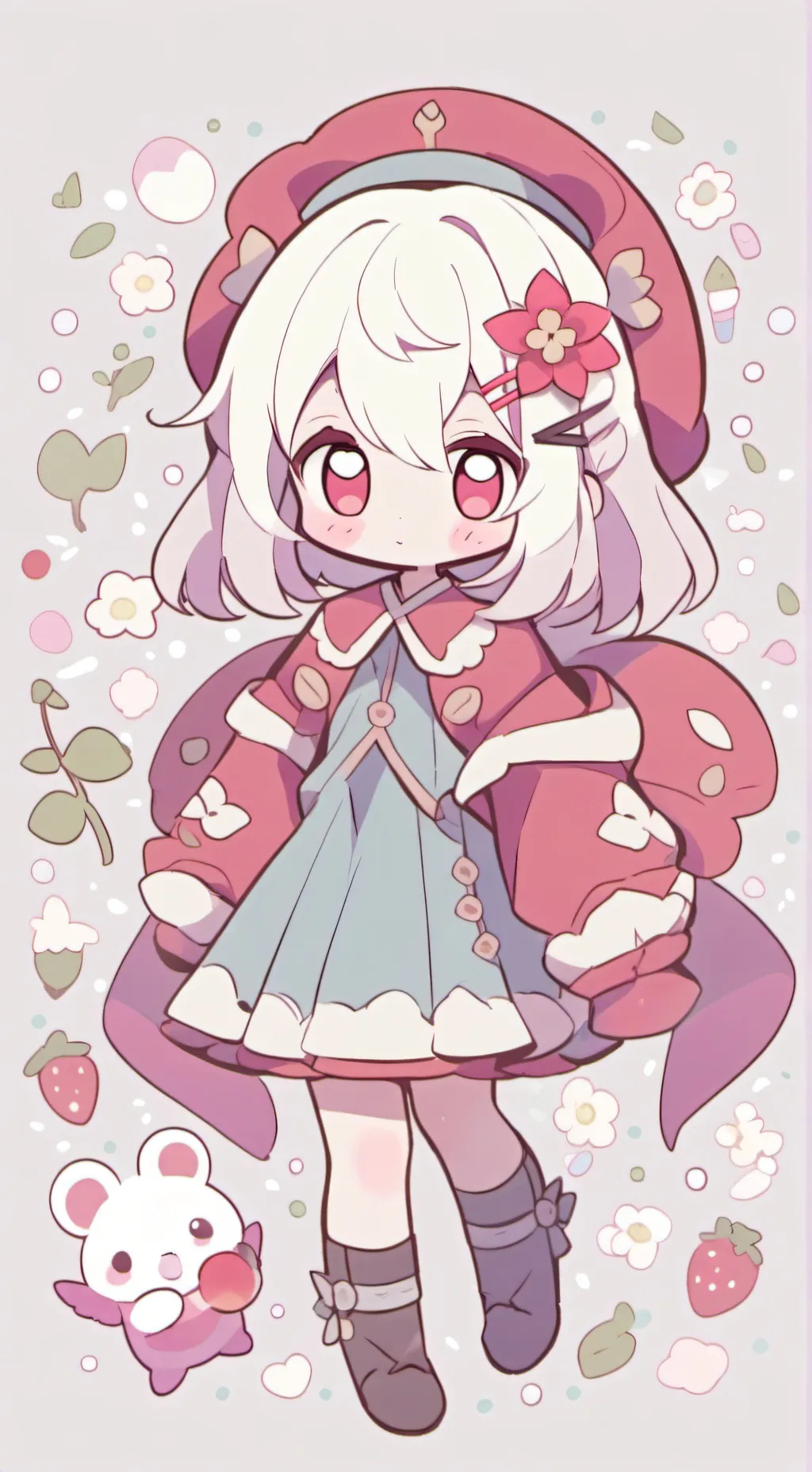 ai character: mha bouteille kiss background