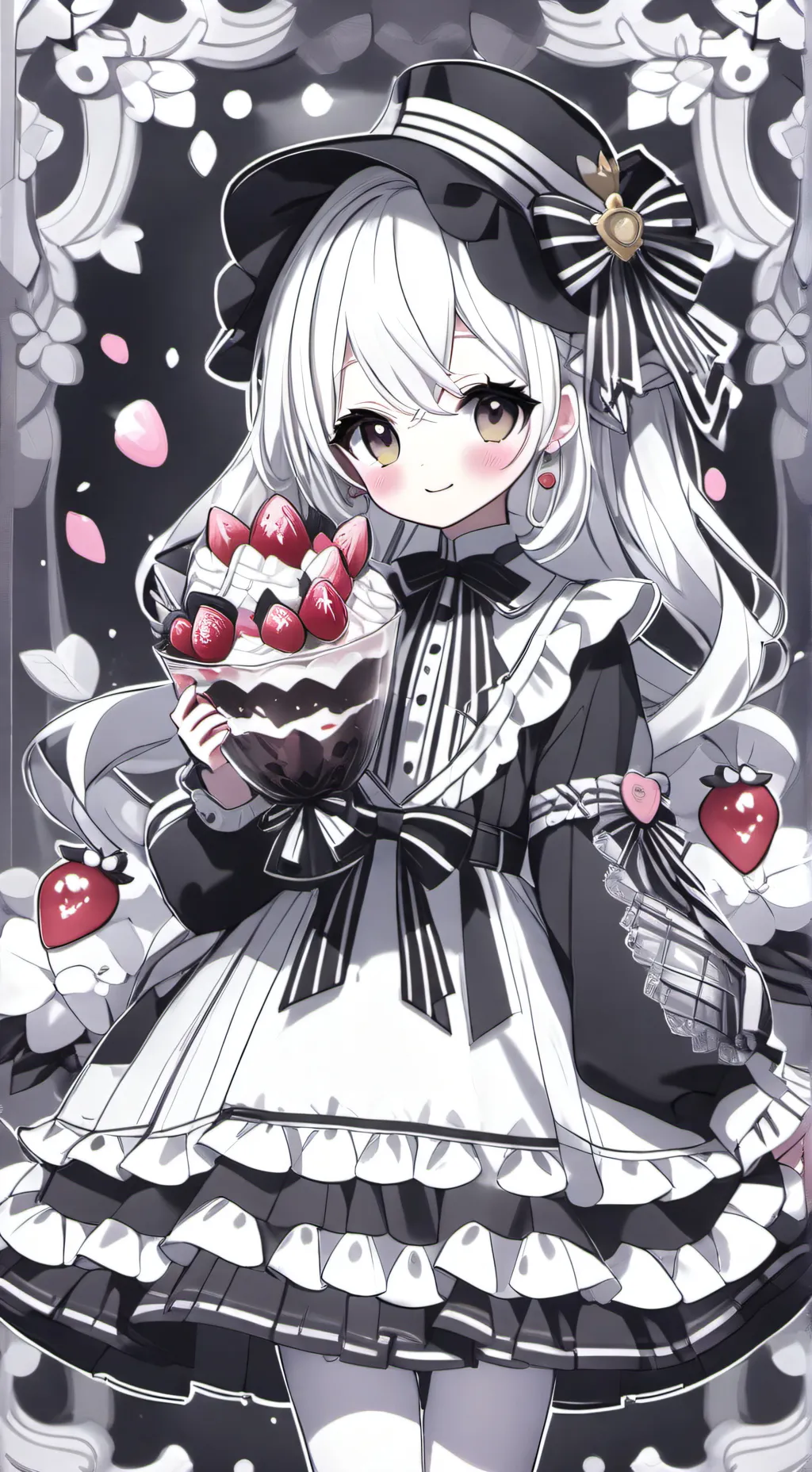 ai character: Strawberrycookie  background