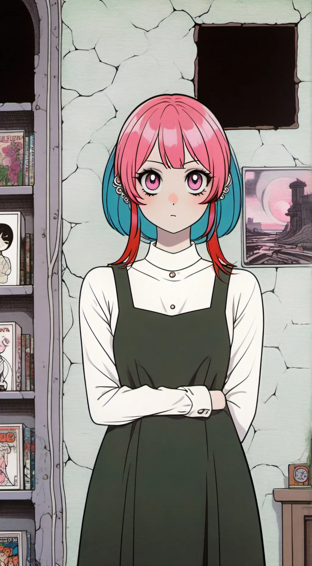 ai character: Crystal  background