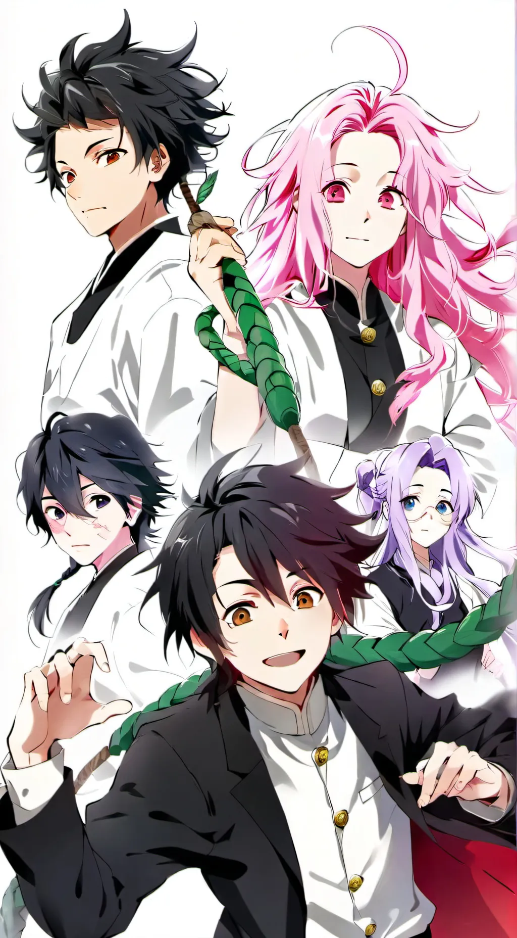 ai character: Demon slayer react background