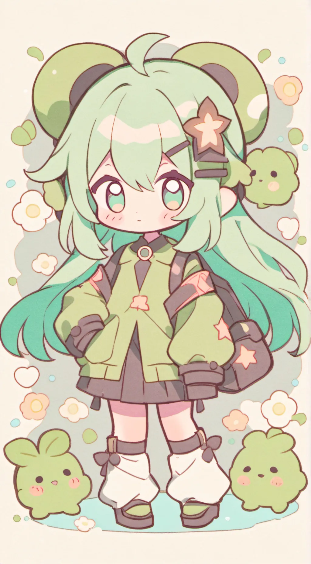 ai character: Wonders of objects background