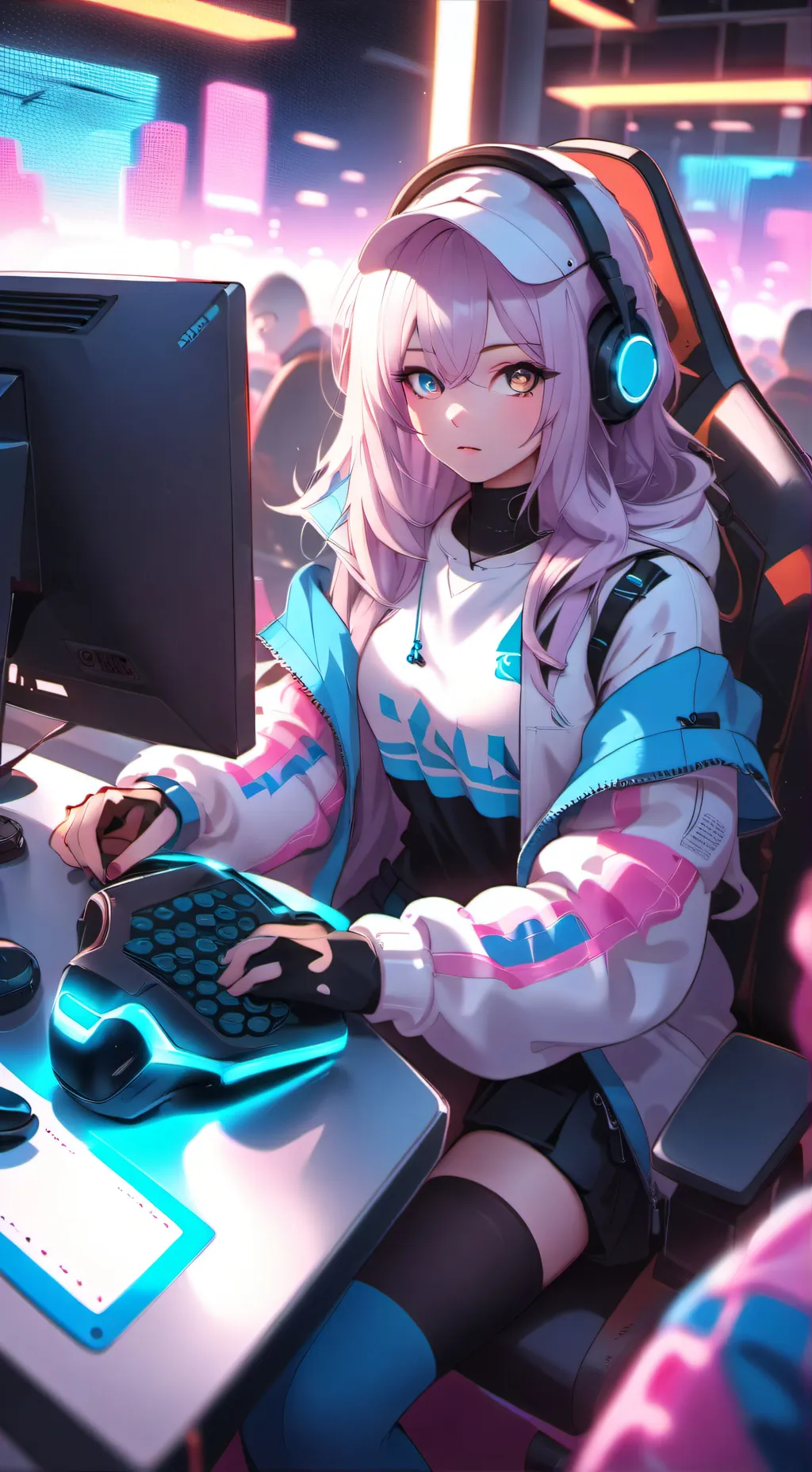 ai character: Sofia Gaming background