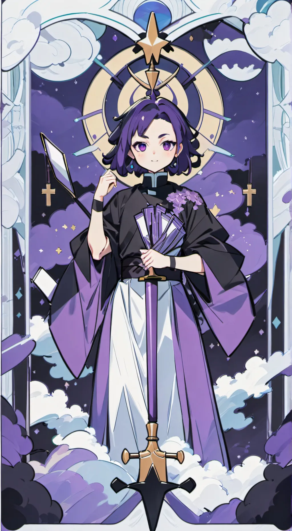 ai character: kocho see you 👕off background