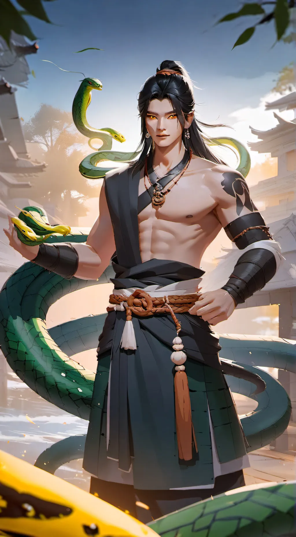 ai character: Zade  background