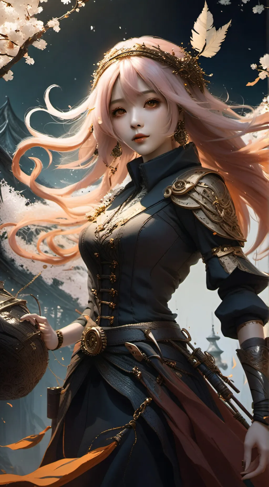 ai character: graffiti background