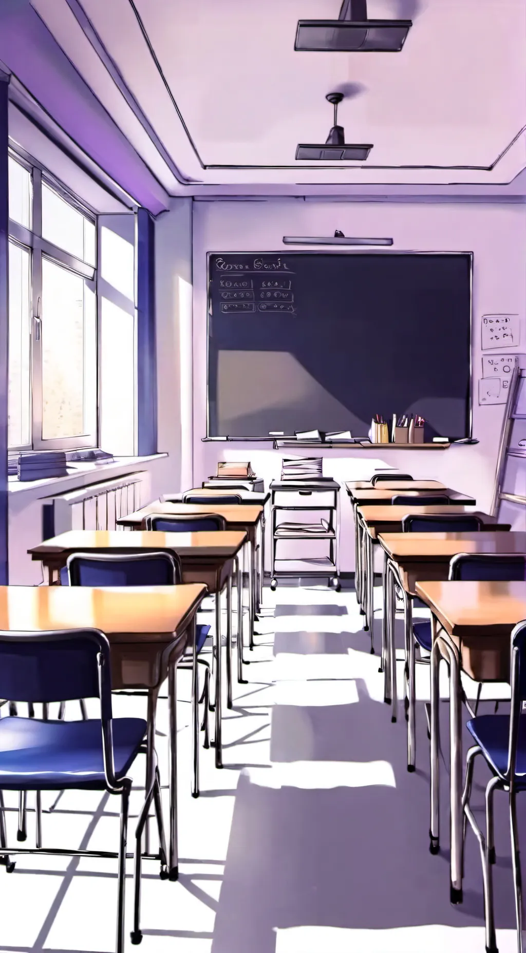 ai character: New school background