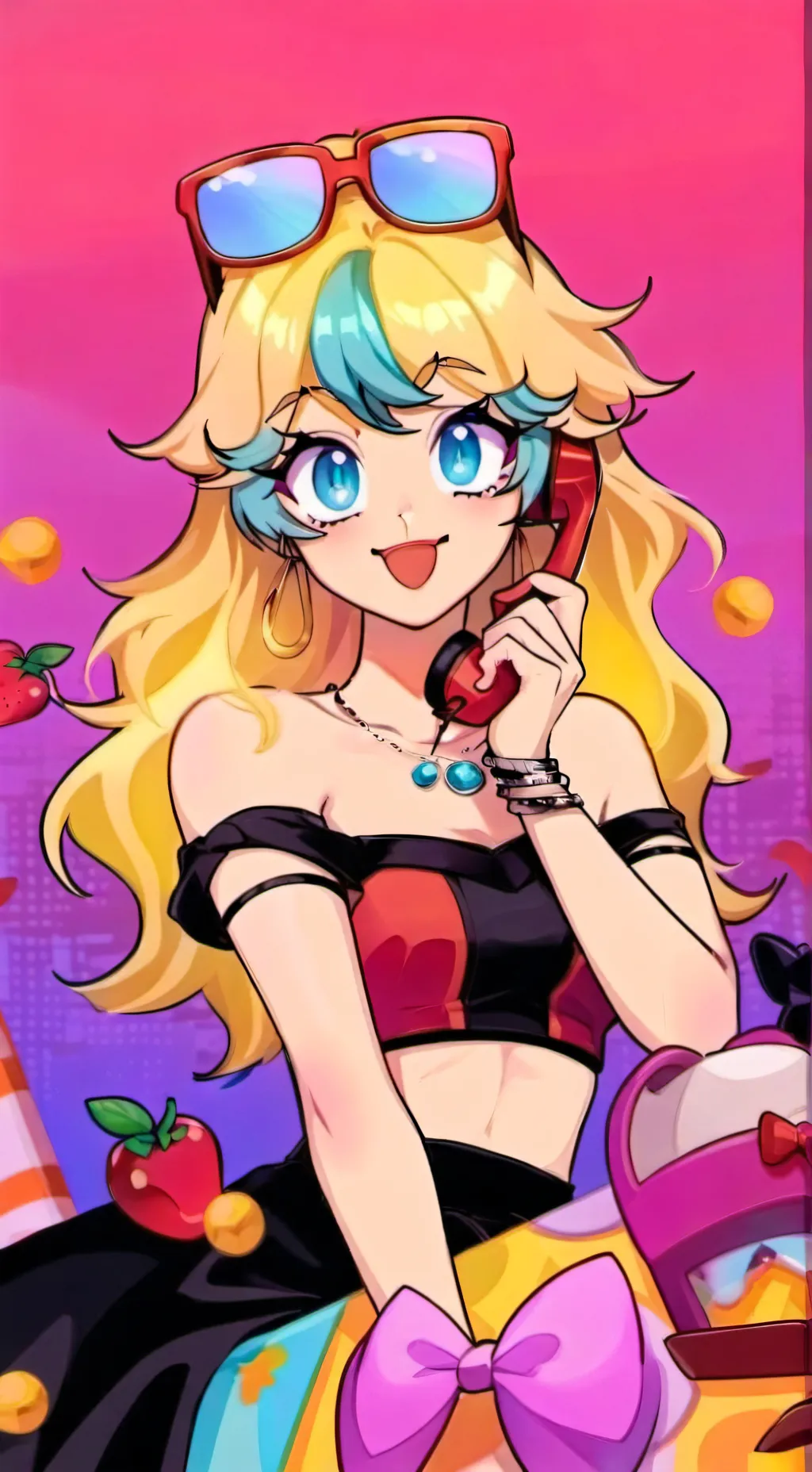 ai character: toy chica  background