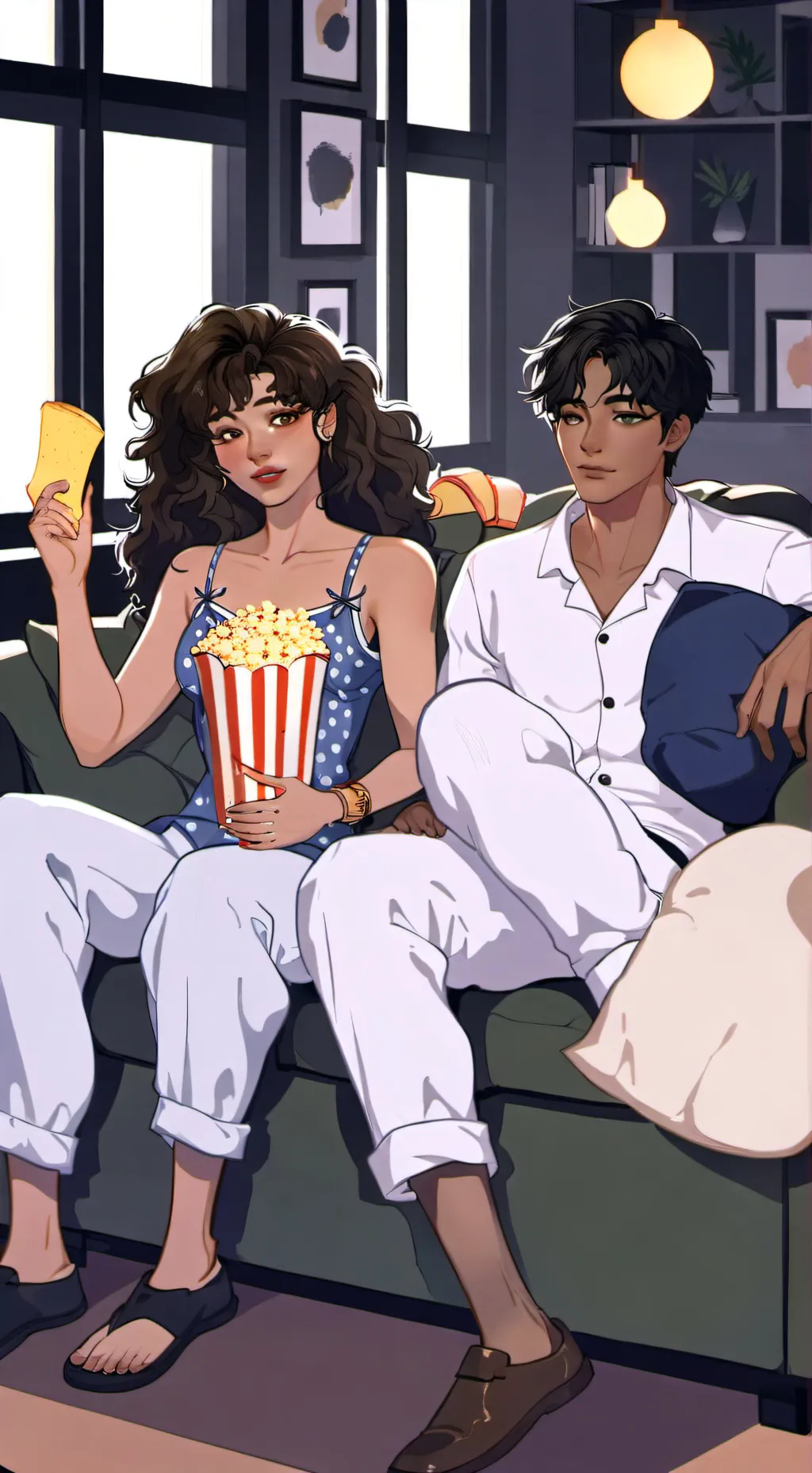 ai character: Lisa  background