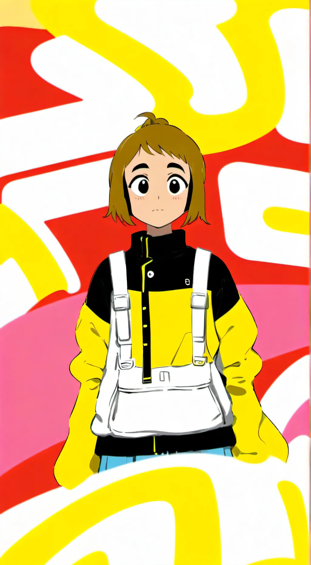 ai character: Firey x coiny background