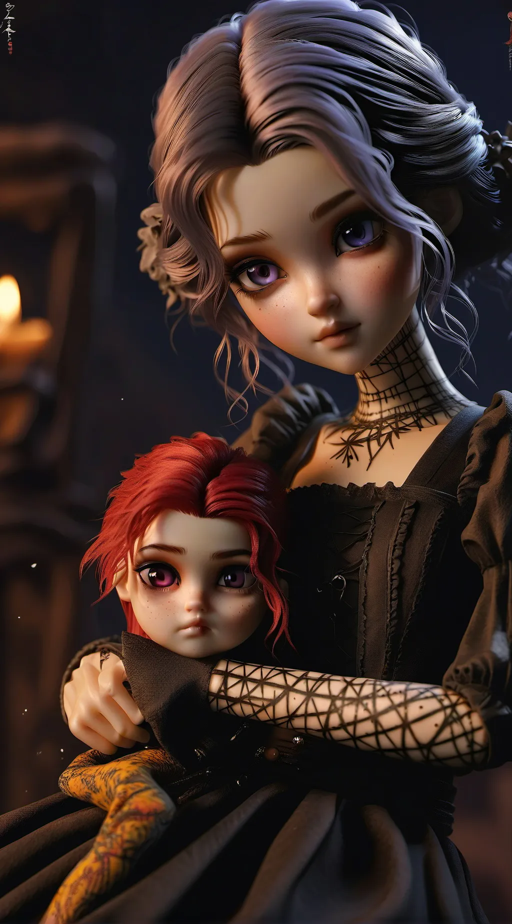 ai character: Horror tale4? background