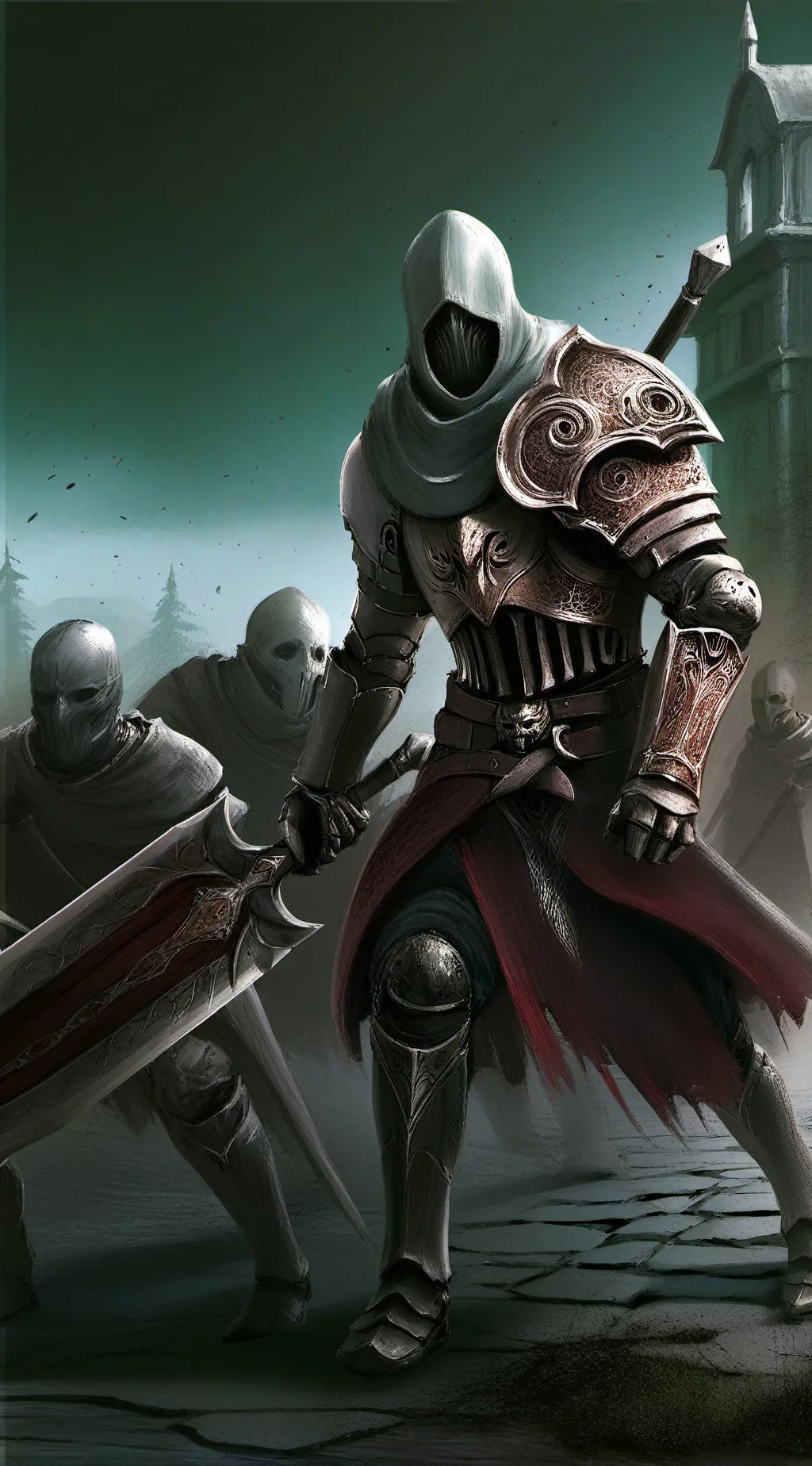 ai character: shadow background