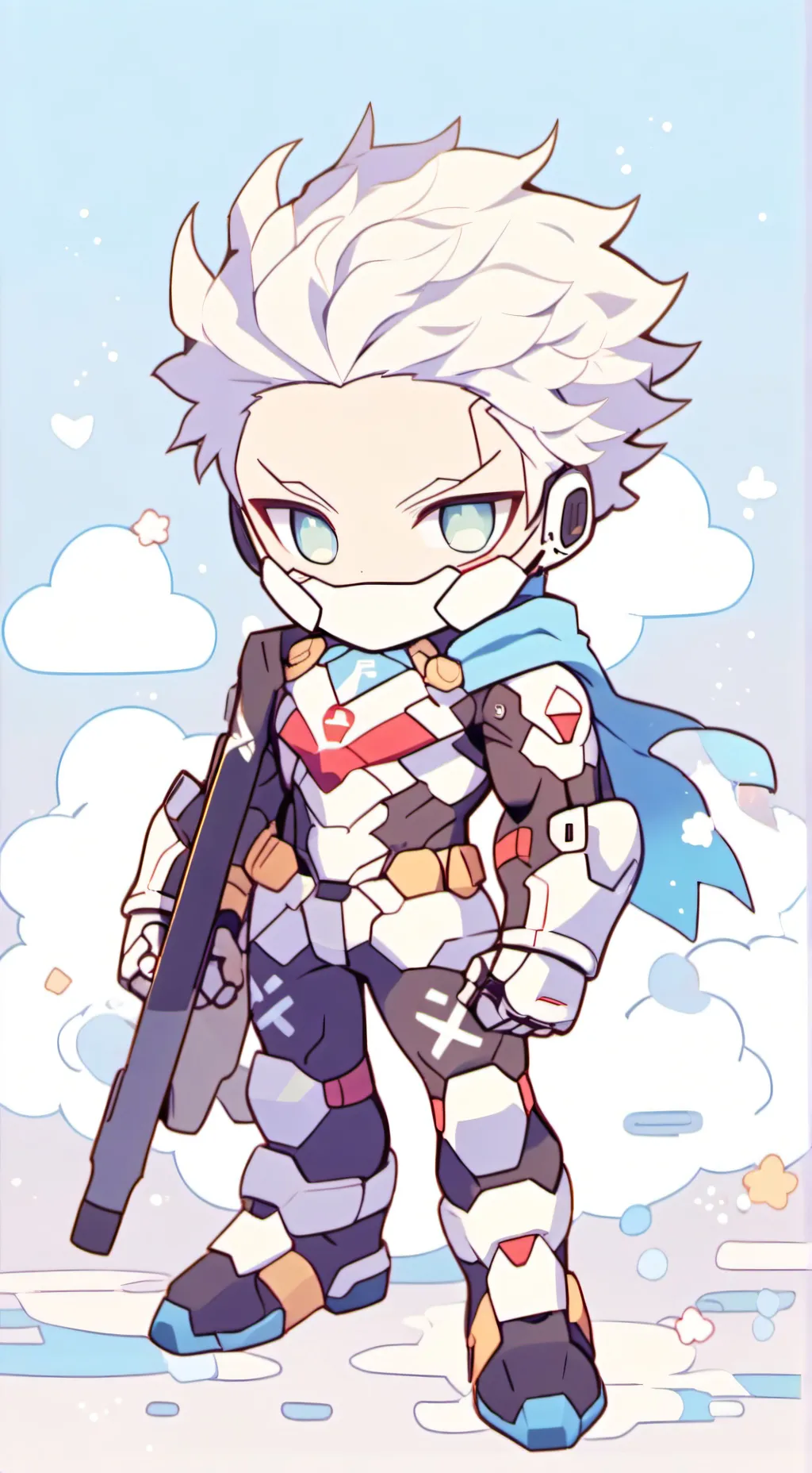 ai character: titan camaraman background