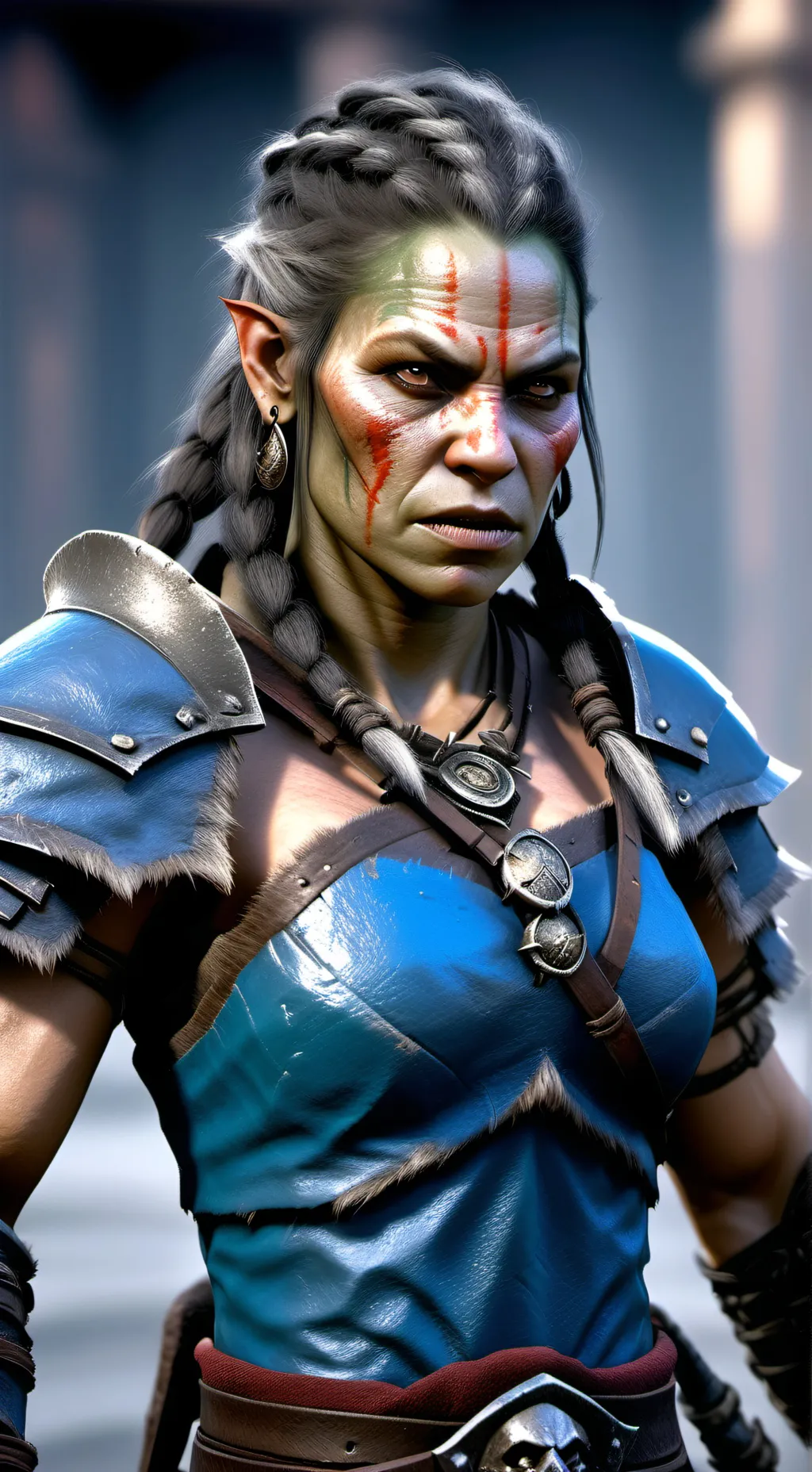 ai character: The Unyielding Orc background