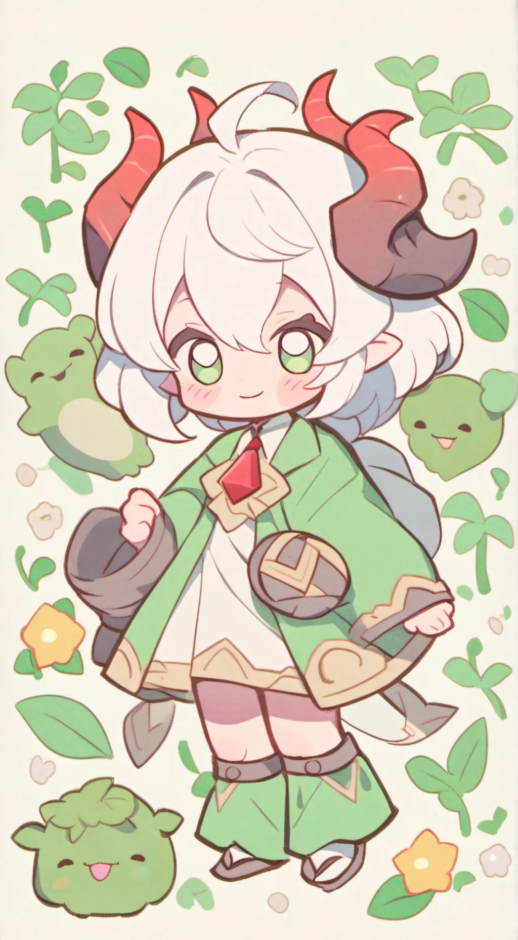 ai character: Bébés uppermoon  background