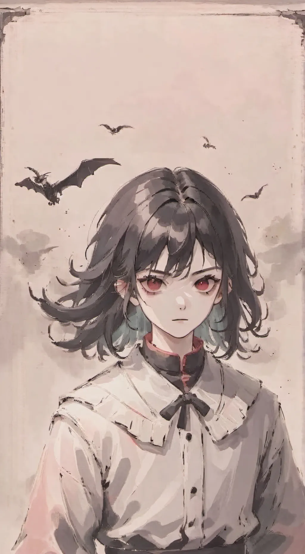 ai character: mha haunted  background