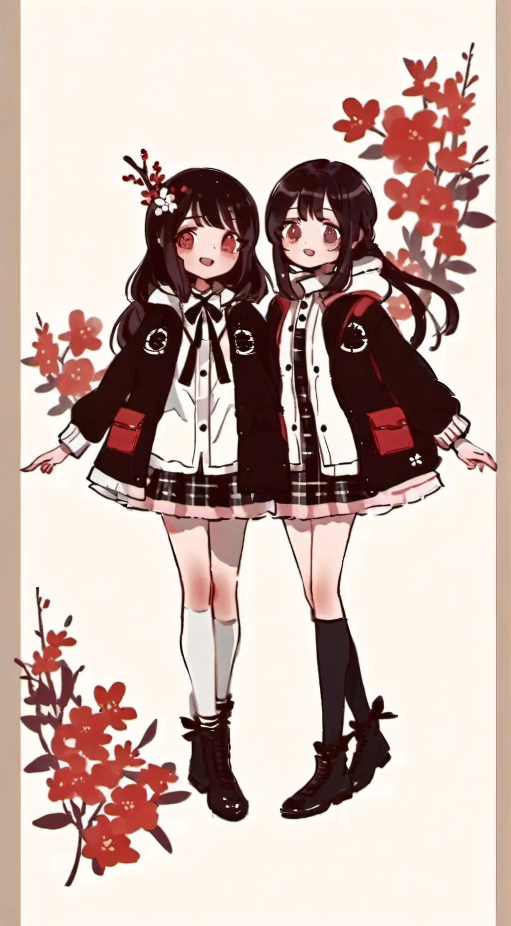 ai character: Yuki y yuko background