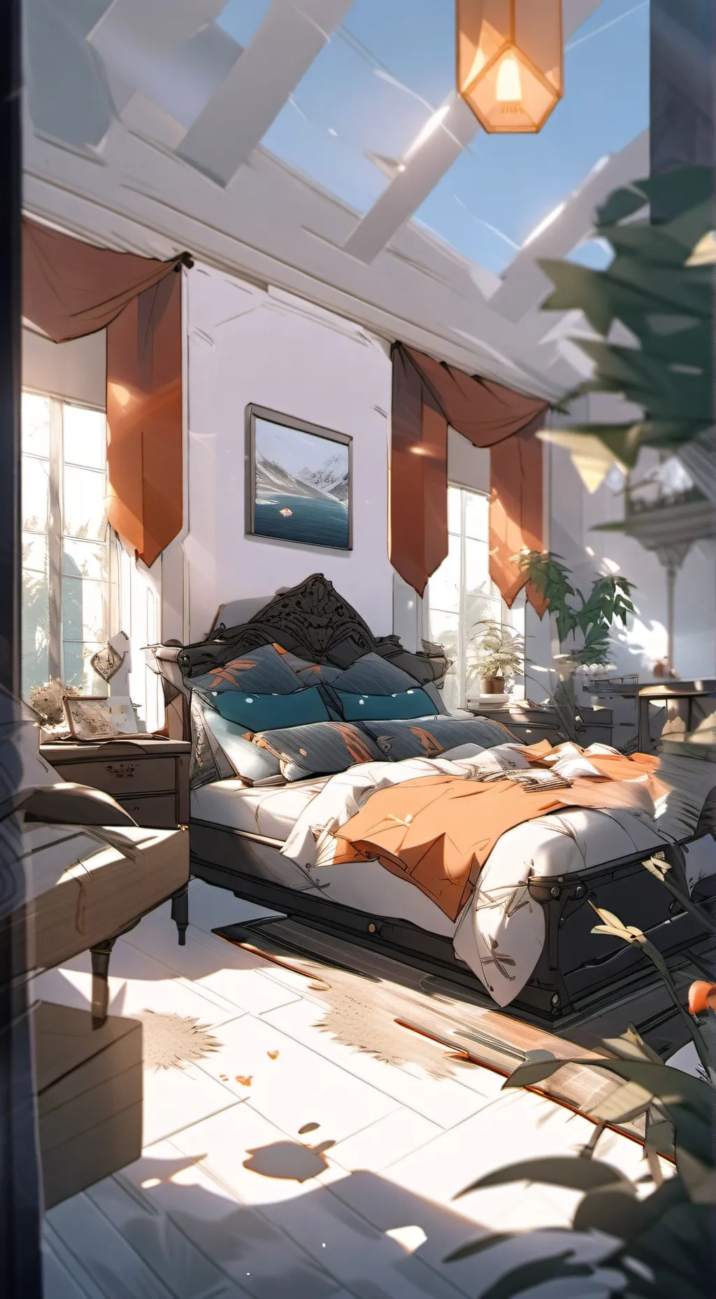 ai character: Sleepover background