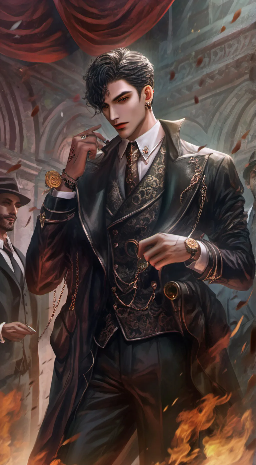 ai character: Mafia hus background