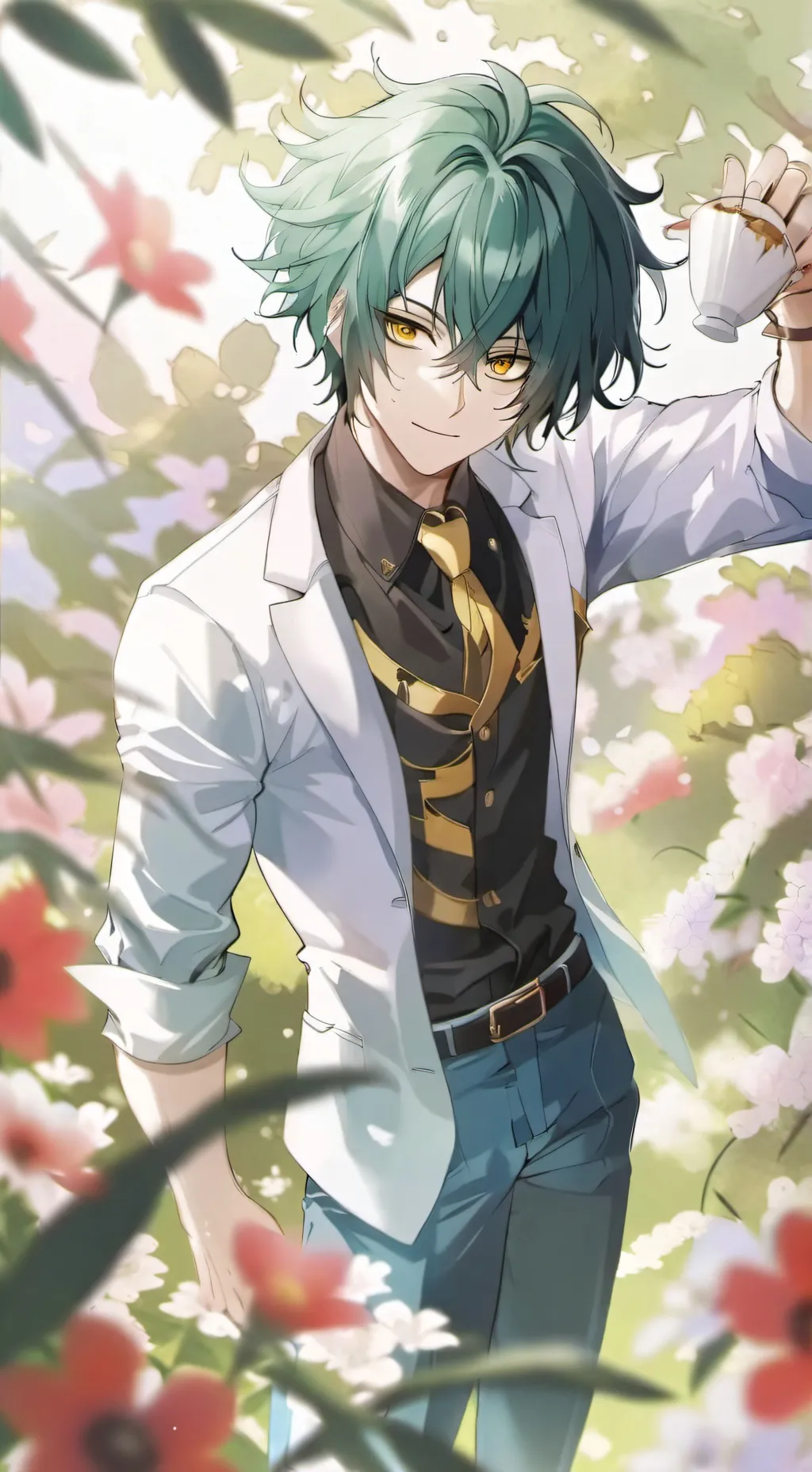 ai character: The pro heroes  background