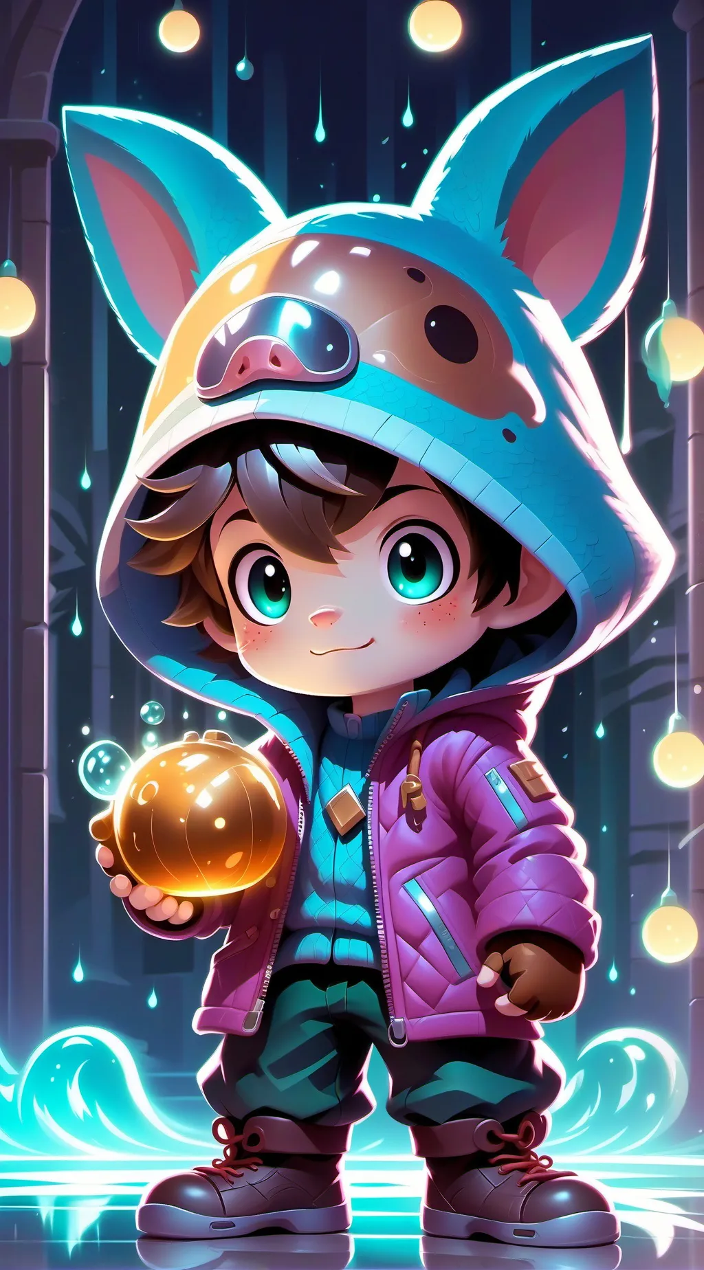 ai character: Nina und Lenna background