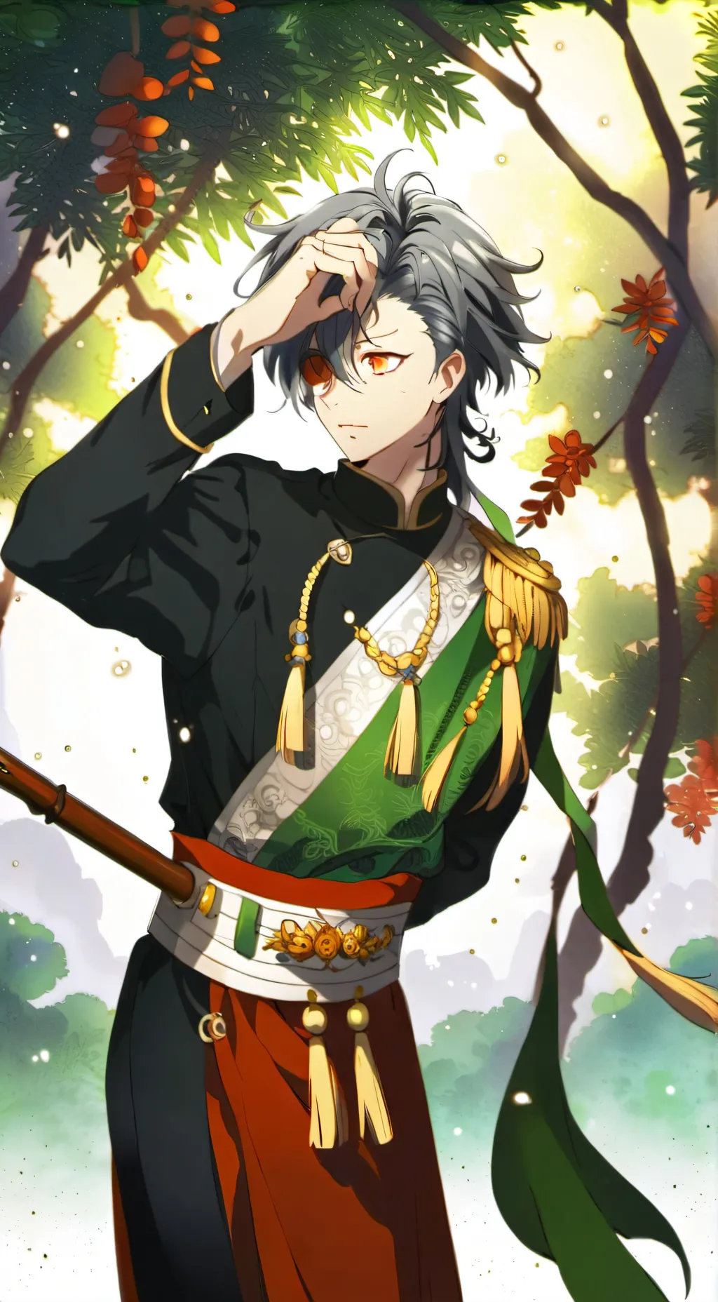 ai character: Sanemi.. 💚 background