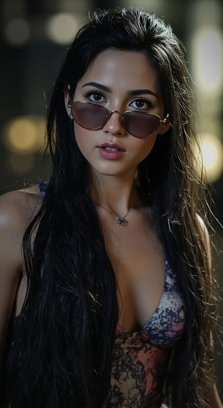 ai character: bank girl  background