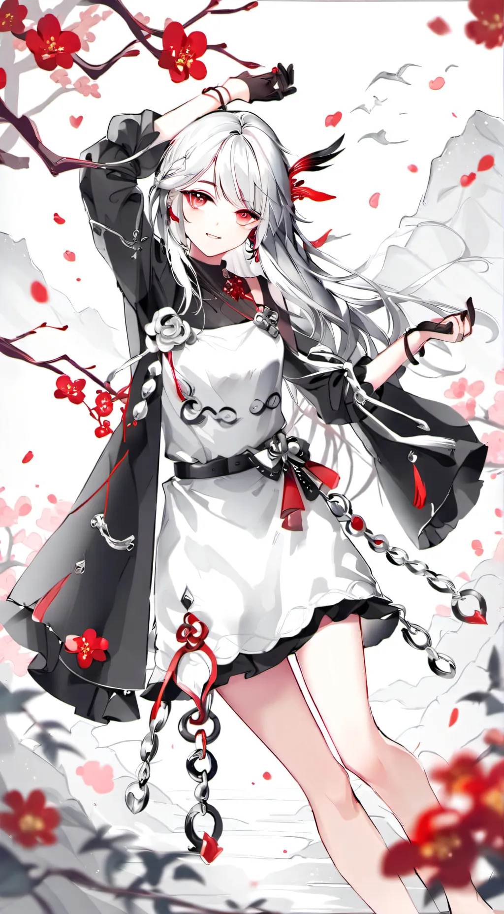 ai character: youa giant catgirl background