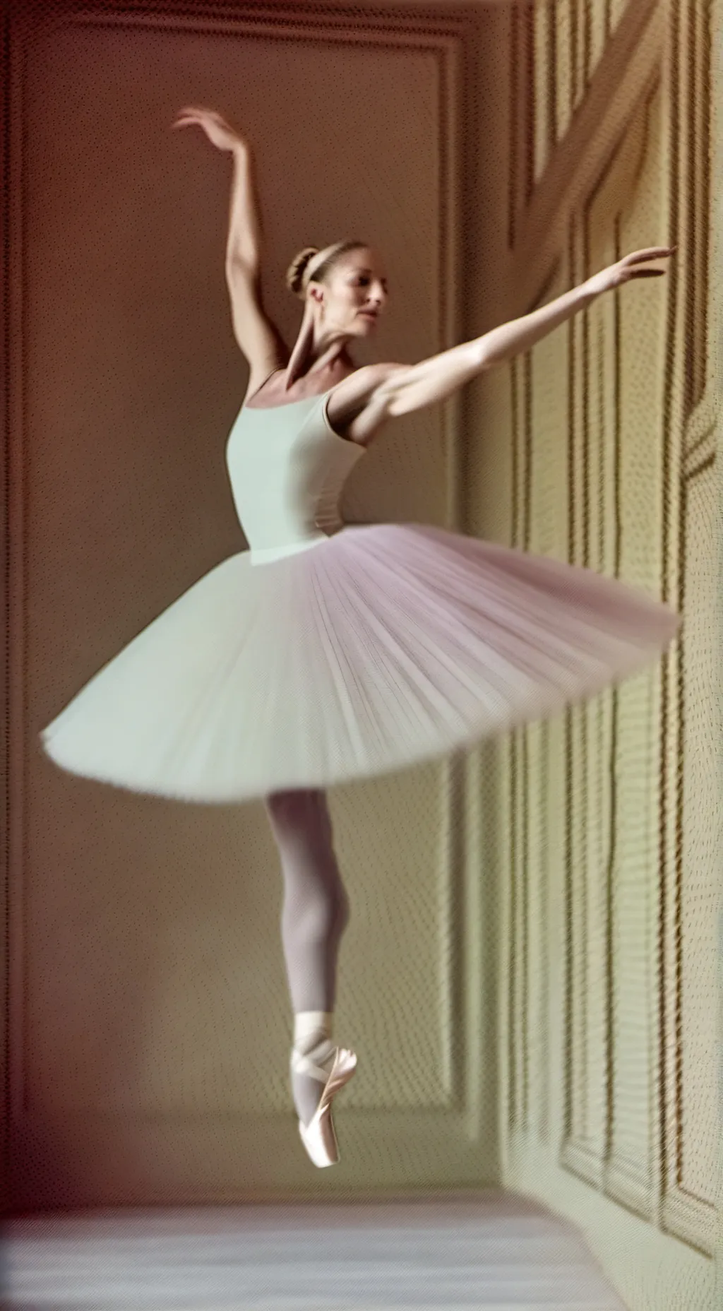 ai character: ballerina. background