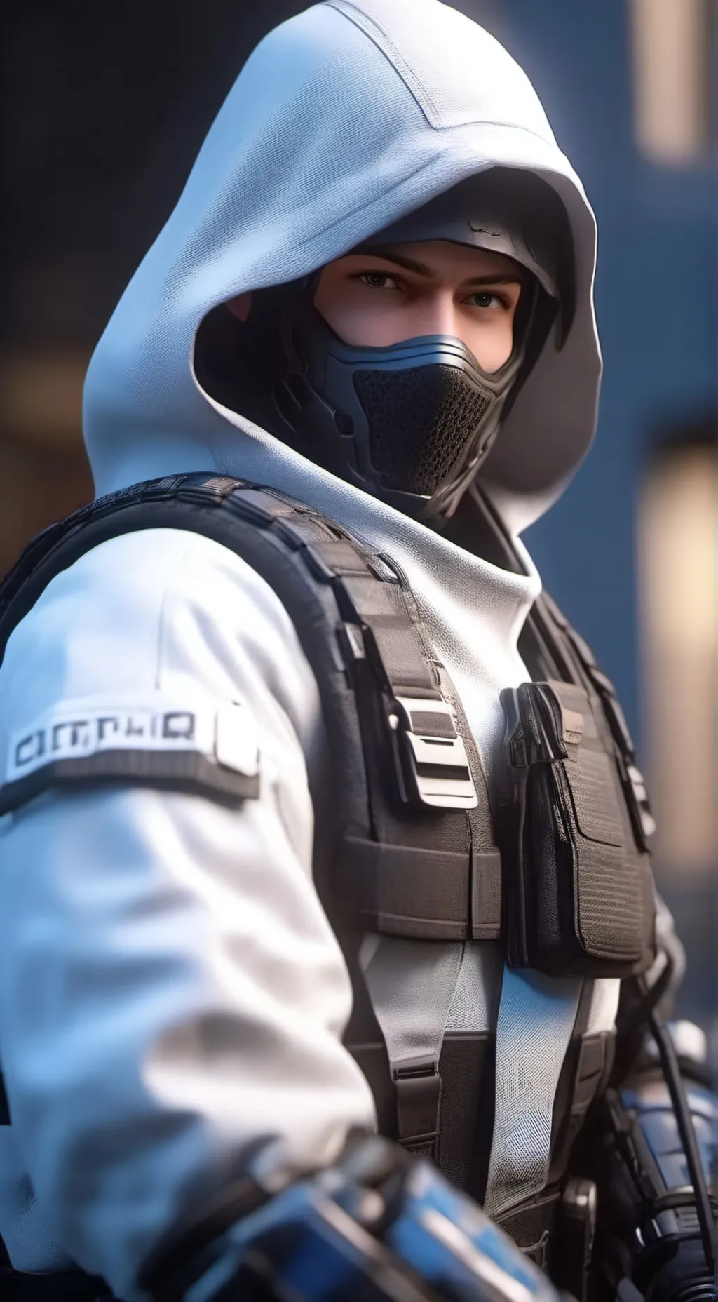 ai character: Череп background