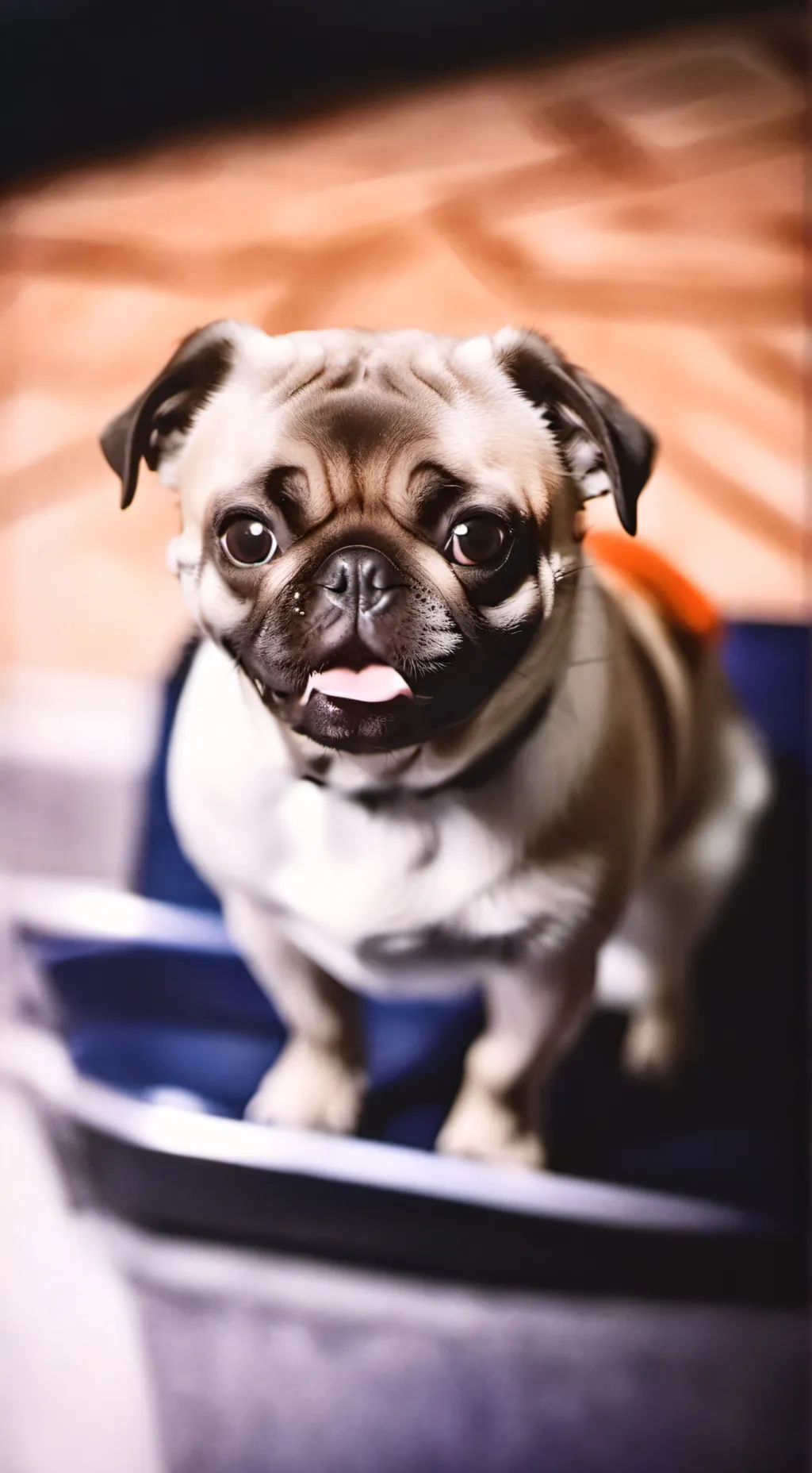 ai character: Lilly the pug!  background